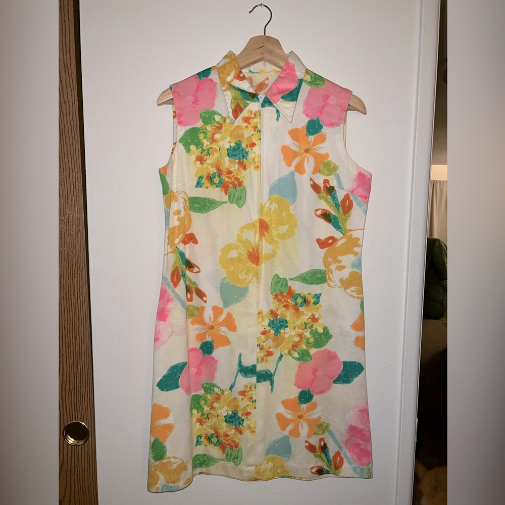 Vintage Floral Shift Dress